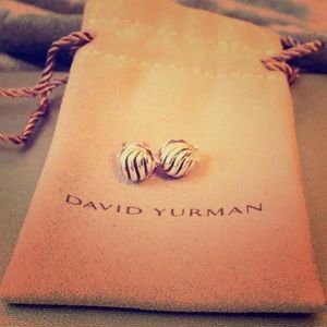 David Yurman 'Sculpted Cable' Stud Earrings,Silver